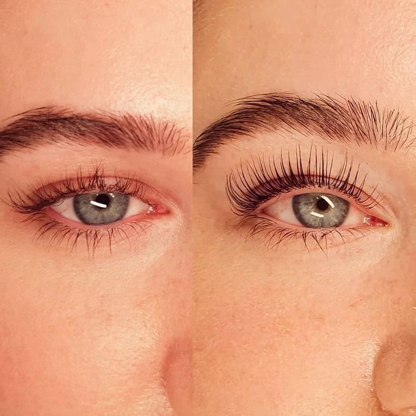 Lashlift och browlift på Salong Change i Vasastan